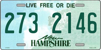 NH license plate 2732146