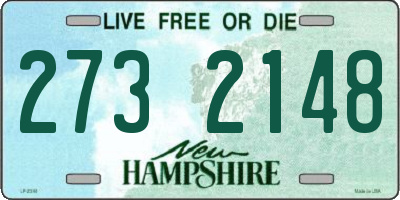 NH license plate 2732148