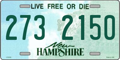 NH license plate 2732150