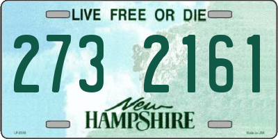 NH license plate 2732161