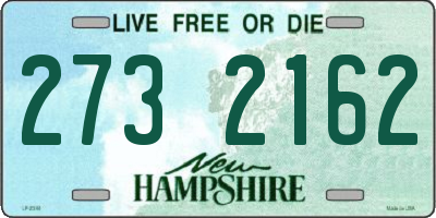 NH license plate 2732162