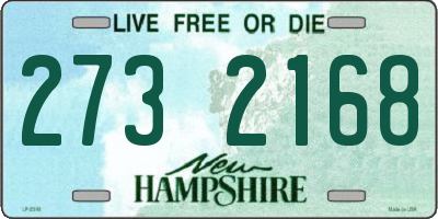 NH license plate 2732168