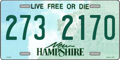 NH license plate 2732170
