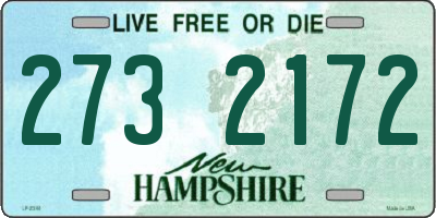 NH license plate 2732172