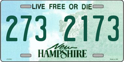 NH license plate 2732173