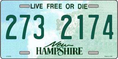 NH license plate 2732174