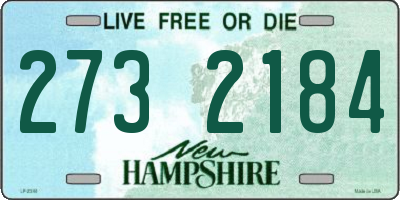 NH license plate 2732184