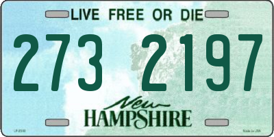 NH license plate 2732197