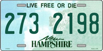 NH license plate 2732198