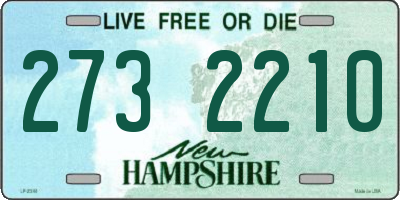 NH license plate 2732210