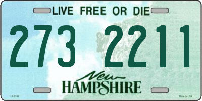 NH license plate 2732211