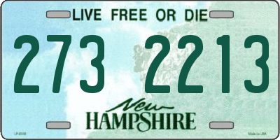 NH license plate 2732213