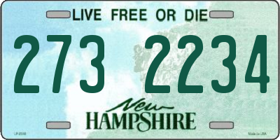NH license plate 2732234