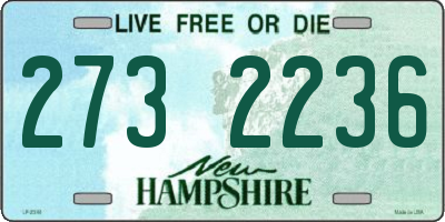 NH license plate 2732236