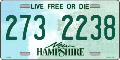 NH license plate 2732238