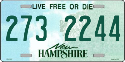 NH license plate 2732244