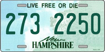 NH license plate 2732250
