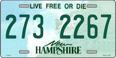 NH license plate 2732267