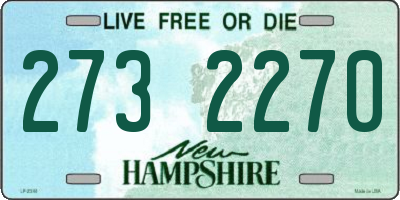 NH license plate 2732270