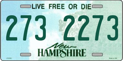 NH license plate 2732273