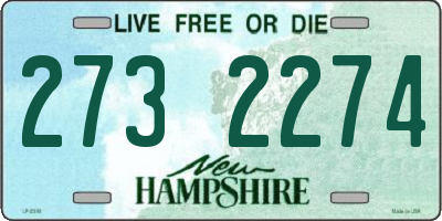 NH license plate 2732274