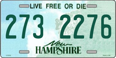 NH license plate 2732276