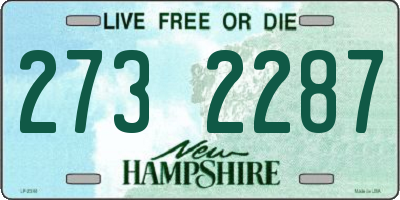 NH license plate 2732287