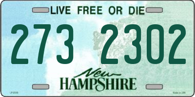 NH license plate 2732302