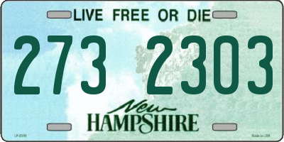NH license plate 2732303