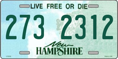 NH license plate 2732312