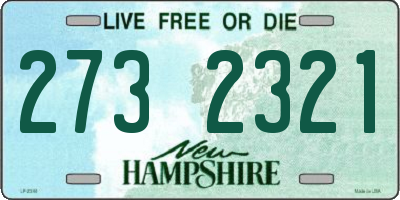 NH license plate 2732321