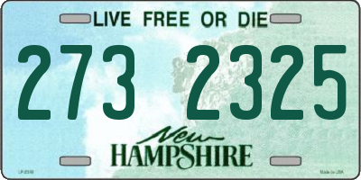 NH license plate 2732325