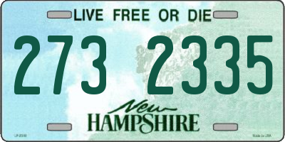 NH license plate 2732335