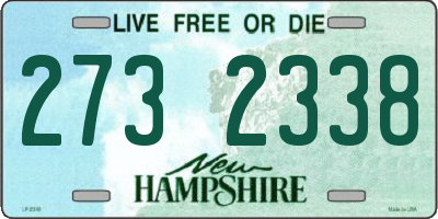 NH license plate 2732338