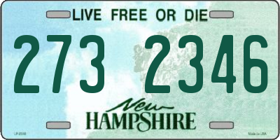 NH license plate 2732346