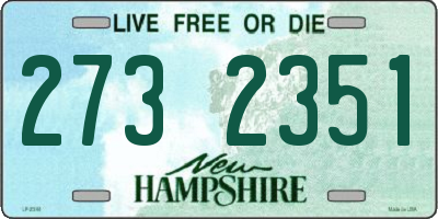 NH license plate 2732351