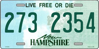 NH license plate 2732354