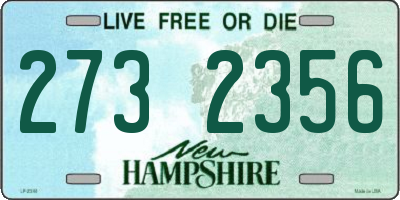NH license plate 2732356