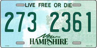NH license plate 2732361