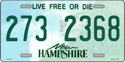 NH license plate 2732368