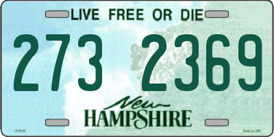 NH license plate 2732369