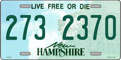NH license plate 2732370