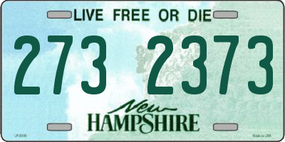 NH license plate 2732373