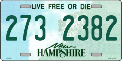 NH license plate 2732382
