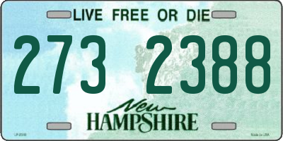 NH license plate 2732388