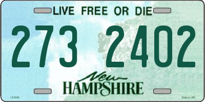 NH license plate 2732402