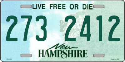 NH license plate 2732412