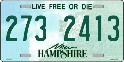 NH license plate 2732413