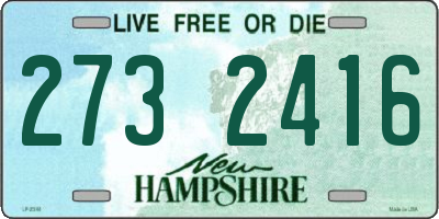 NH license plate 2732416