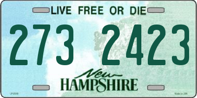 NH license plate 2732423
